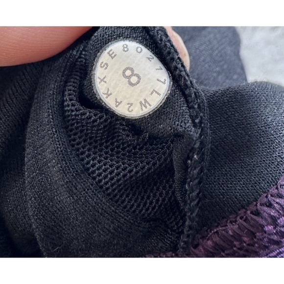 Lululemon Fast Free Nulux Bra Size 8 Salt Dark Mystic Black W2AKXS - Picture 5 of 6